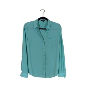 The Limited Teal Button Down Top Size S